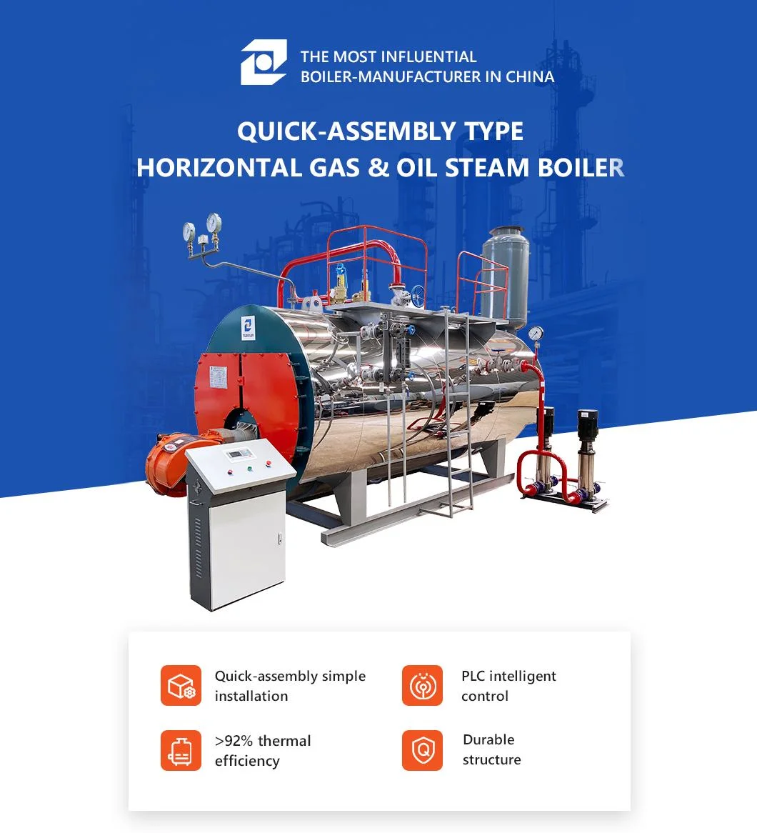 Factory Direct Sale High Quality - Buy 5 Ton Gas/Oil Fuel Hot Water Steam Boiler with Good Price